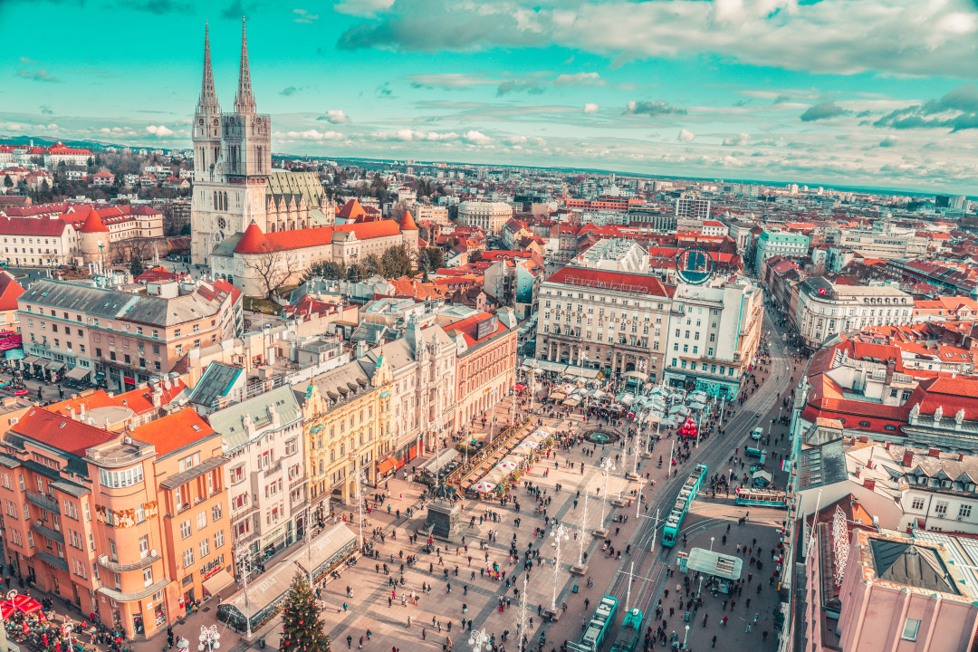 A beautiful view of Zagreb 360° - observation deck and event venue in Zagreb, Croatia